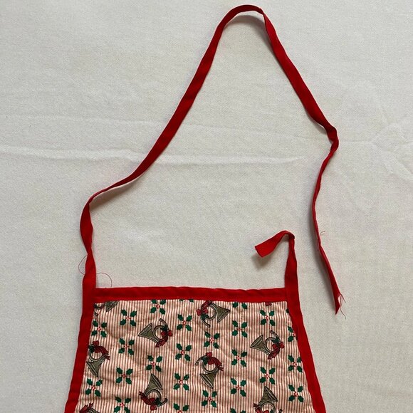 Christmas Kitchen Apron Vintage Baking Hosting 80s - Picture 5 of 6
